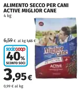 Coop Alimento secco per cani active miglior cane offerta