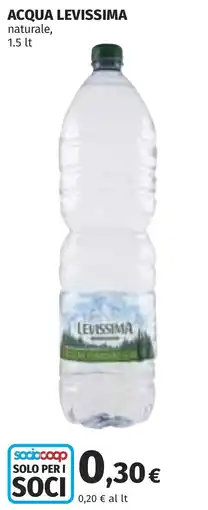 Coop Acqua Levissima offerta
