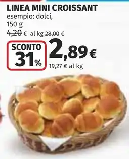 Coop Linea mini croissant offerta