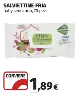 Coop Salviettine Fria baby sensation offerta