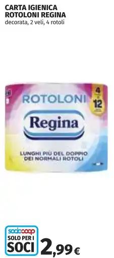 Coop Carta igienica rotoloni Regina offerta