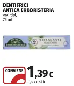 Coop Dentifrici Antica Erboristeria offerta