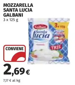 Coop Mozzarella santa lucia galbani offerta