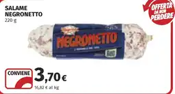 Coop Salame Negronetto offerta