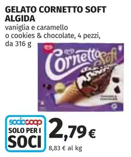 Coop Gelato Cornetto Soft Algida offerta