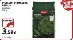 Coop Pisellini primavera Findus offerta