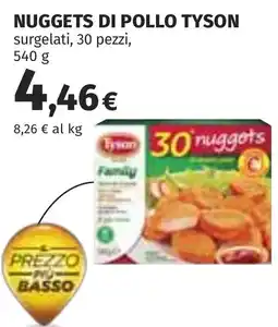 Coop Nuggets di pollo Tyson offerta