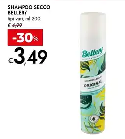 Bennet Shampoo secco Bellery offerta