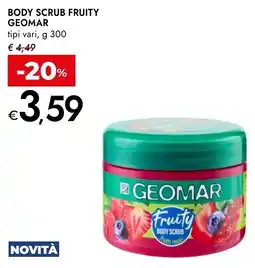Bennet Body scrub fruity geomar offerta