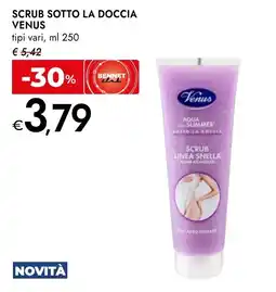 Bennet Scrub sotto la doccia Venus offerta