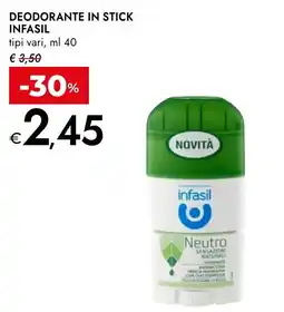 Bennet Deodorante in stick infasil offerta
