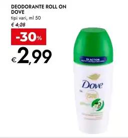 Bennet Deodorante roll on Dove offerta
