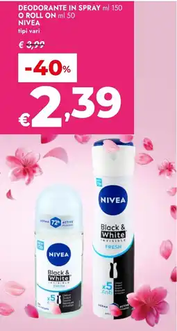 Bennet Nivea deodorante offerta