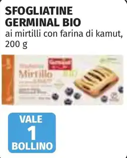 Coop Sfogliatine Germinal Bio ai mirtilli con farina di kamut offerta