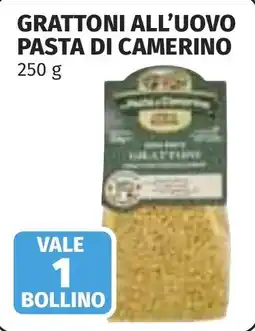 Coop Grattoni all'uovo pasta di Camerino offerta
