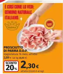 Coop Prosciutto di Parma D.O.P. offerta