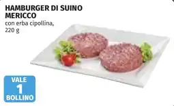 Coop Hamburger di suino Mericco offerta