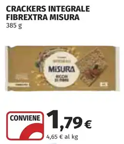 Coop Crackers integrale fibrextra misura offerta