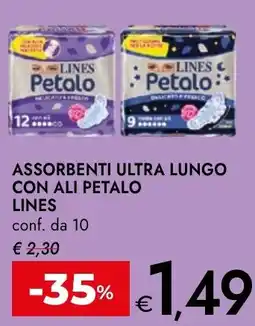 Bennet Assorbenti ultra lungo con ali petalo lines offerta