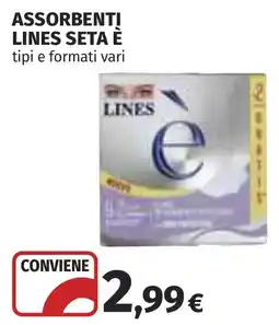 Coop Assorbenti Lines Seta è offerta