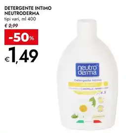 Bennet Detergente Intimo Neutroderma offerta
