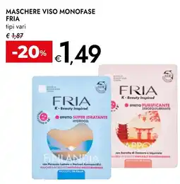 Bennet Maschere viso monofase Fria offerta
