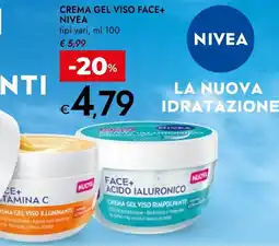 Bennet Crema gel viso face+ nivea offerta