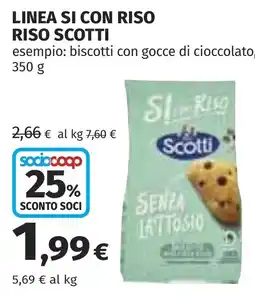 Coop Riso Scotti senza lattosio offerta