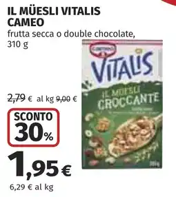 Coop Il muesli vitalis cameo offerta