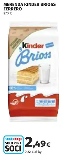 Coop Kinder Brioss offerta