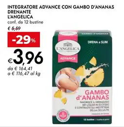 Bennet Integratore advance con gambo d'ananas L'Angelica offerta