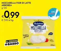 Bennet Mozzarella fior di latte Arborea offerta