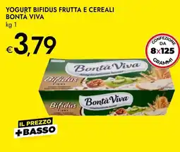 Bennet Yogurt bifidus frutta e cereali Bontà Viva offerta