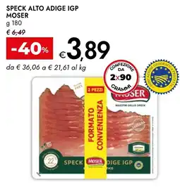 Bennet Speck Alto Adige IGP Moser offerta