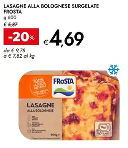 Bennet Lasagne alla bolognese Frosta offerta