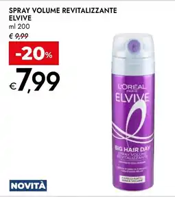 Bennet L'Oréal Paris Elvive Big Hair Day Spray Volume Revitalizzante offerta