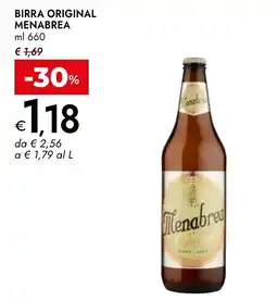 Bennet Birra Original Menabrea offerta