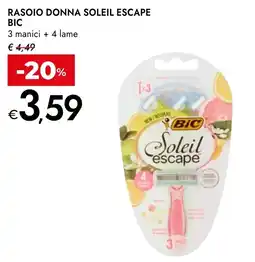 Bennet Rasoio donna Soleil Escape BIC offerta