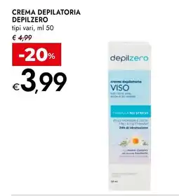 Bennet Crema depilatoria Depilzero offerta