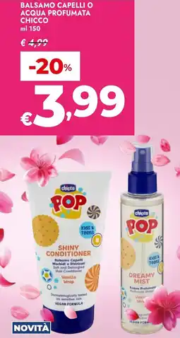Bennet Balsamo capelli o acqua profumata chicco pop offerta