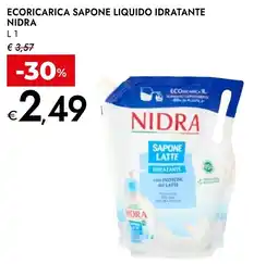 Bennet Sapone liquido idratante Nidra offerta