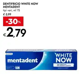Bennet Dentifricio White Now Mentadent offerta