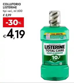 Bennet Collutorio Listerine Total Care offerta