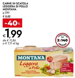 Bennet Carne in scatola leggera di pollo Montana offerta