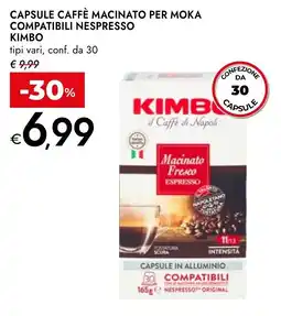 Bennet Capsule caffè macinato per moka compatibili Nespresso Kimbo offerta