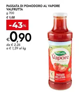 Bennet Passata di pomodoro al vapore Valfrutta offerta