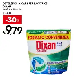 Bennet Detersivo in caps per lavatrice Dixan offerta