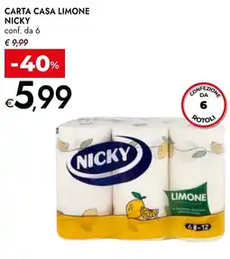 Bennet Carta casa limone Nicky offerta