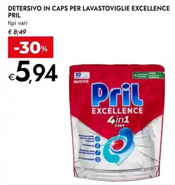 Bennet Detersivo in caps per lavastoviglie Pril Excellence offerta