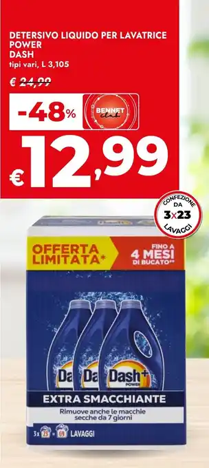 Detersivo liquido per lavatrice Dash